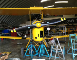 Tiger Moth lądowanie