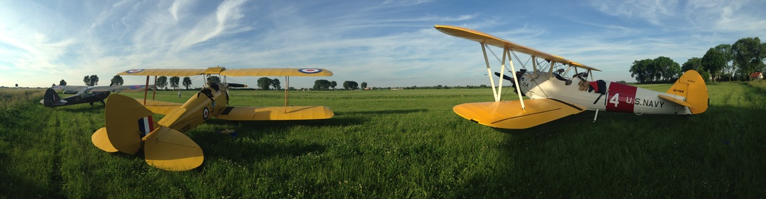 Tiger Moth w locie